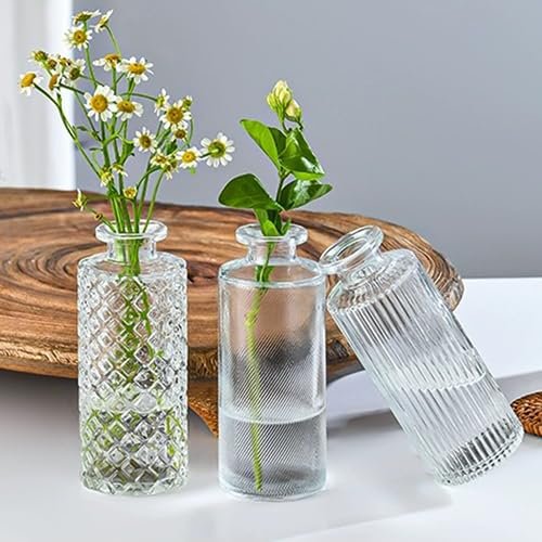 32 Vintage Glass Bud Vases for Rustic Decor