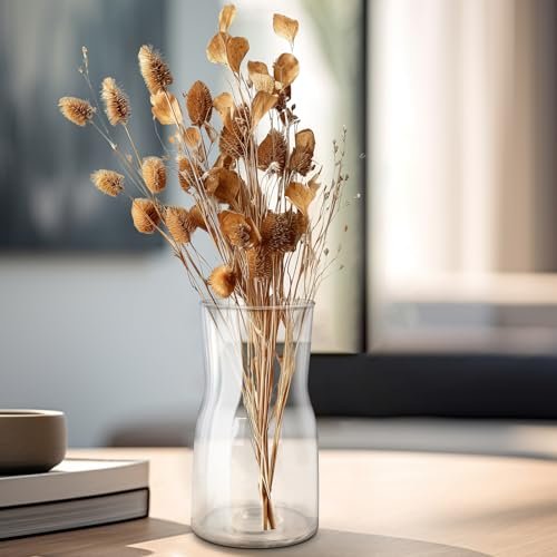 7-Inch Iridescent Glass Vase for Modern Home Decor