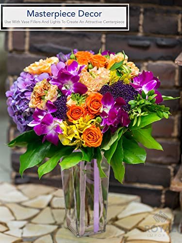 Durable Acrylic Square Vase for Floral Arrangements