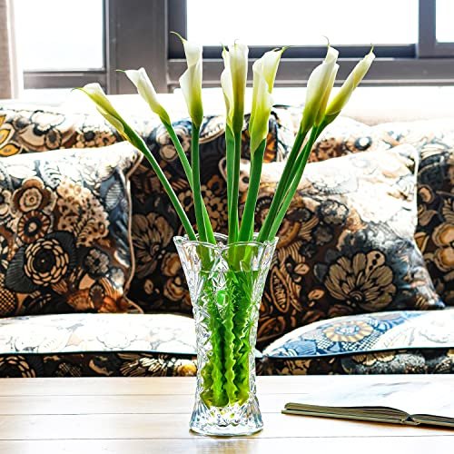 Elegant 11.2" Sunflower Glass Flower Vase - Perfect Gift!