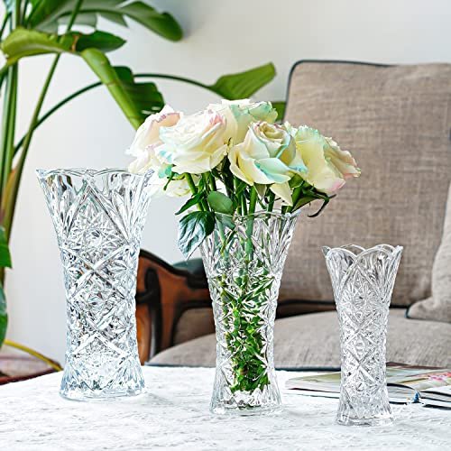 Elegant 11.2" Sunflower Glass Flower Vase - Perfect Gift!