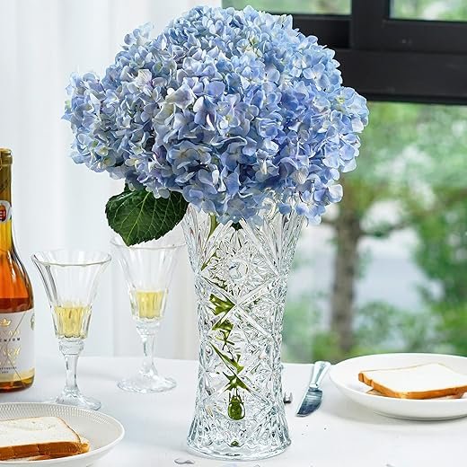 Elegant 11.2" Sunflower Glass Flower Vase - Perfect Gift!