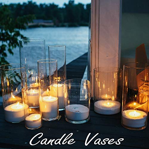 Elegant 14" CYS Excel Glass Cylinder Vase Centerpiece