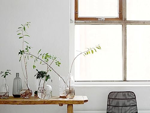Elegant Bloomingville Clear Glass Vase for Floral Decor