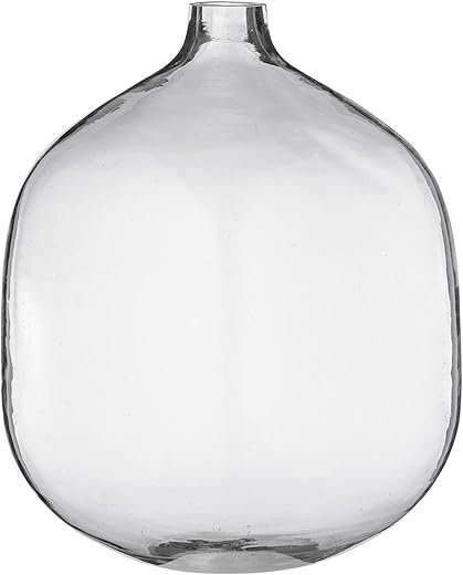 Elegant Bloomingville Clear Glass Vase for Floral Decor