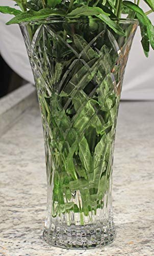 Elegant Crystal Trumpet Vase - Lorren Home Trends