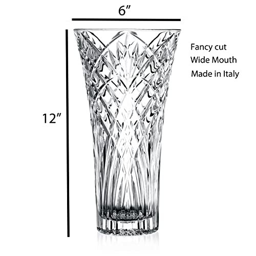 Elegant Crystal Trumpet Vase - Lorren Home Trends