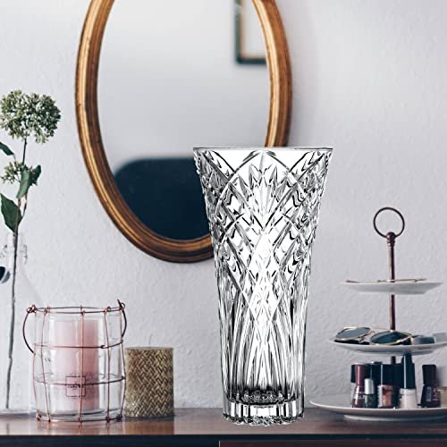 Elegant Crystal Trumpet Vase - Lorren Home Trends