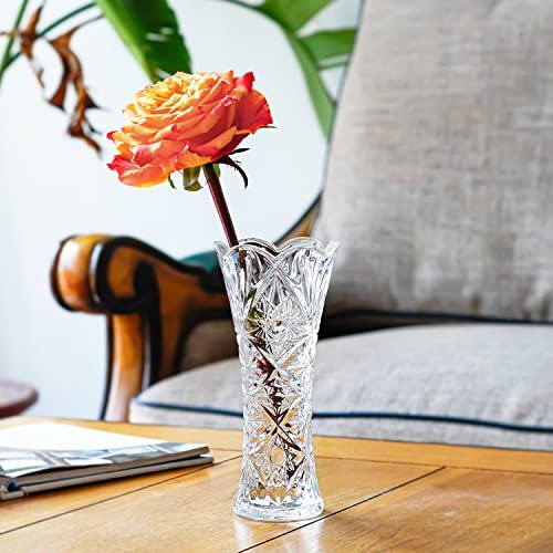 Kanpura 7.6" Sunflower Glass Vase for Elegant Decor