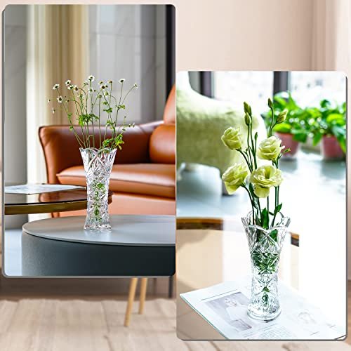 Kanpura 7.6" Sunflower Glass Vase for Elegant Decor