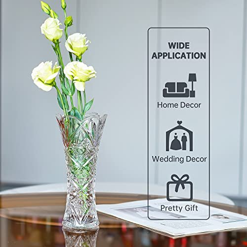 Kanpura 7.6" Sunflower Glass Vase for Elegant Decor