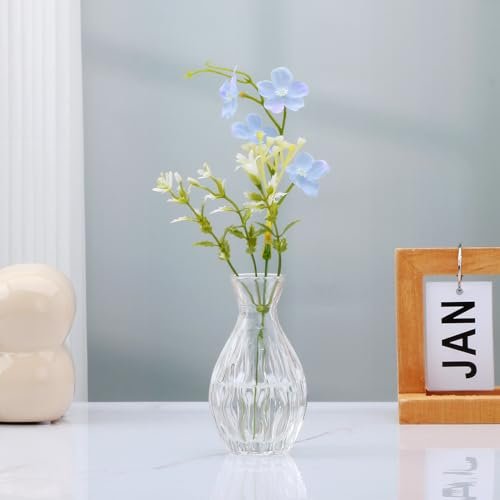 Mapoxy Vintage Glass Bud Vases Set - Elegant Decor