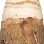 Rustic Paulownia Wood Live Edge Vase - 13"H