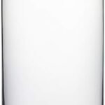 Stunning 12" Clear Glass Cylinder Vase for Weddings